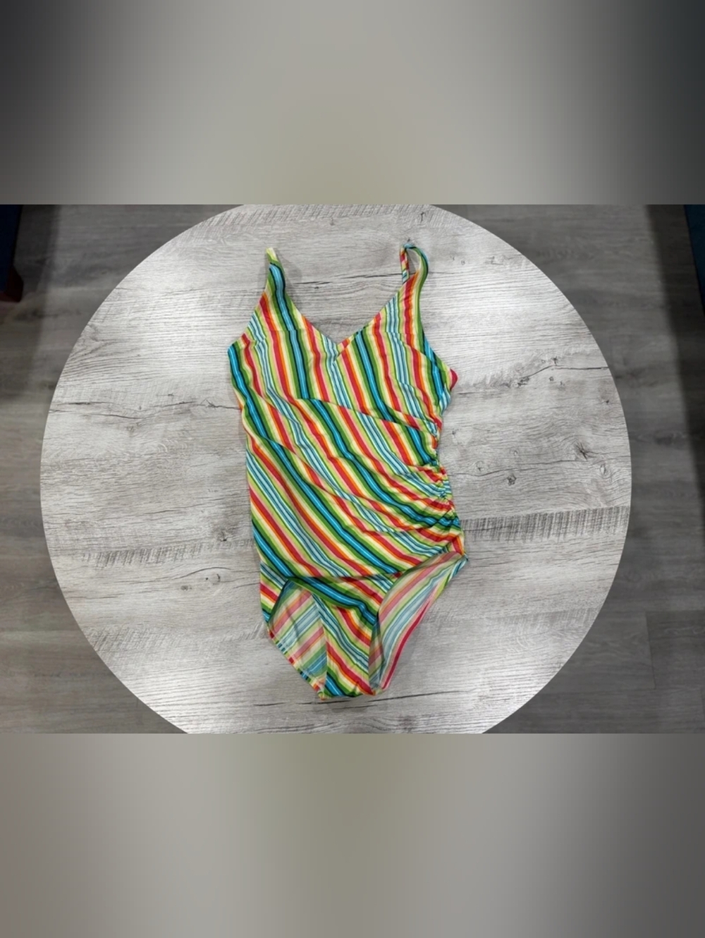 Striped Multi-Color One-Piece Swimsuit